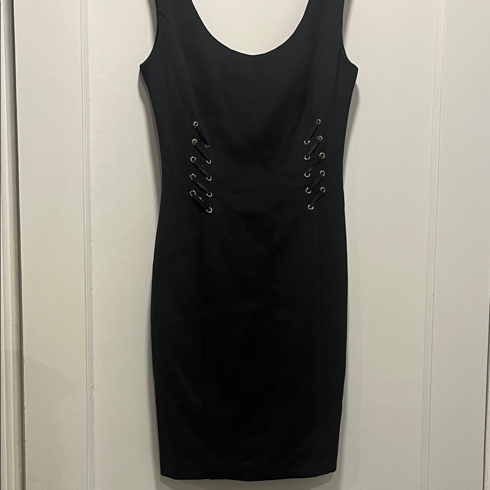 Sexy Guess Black Lace-Up Mini Dress